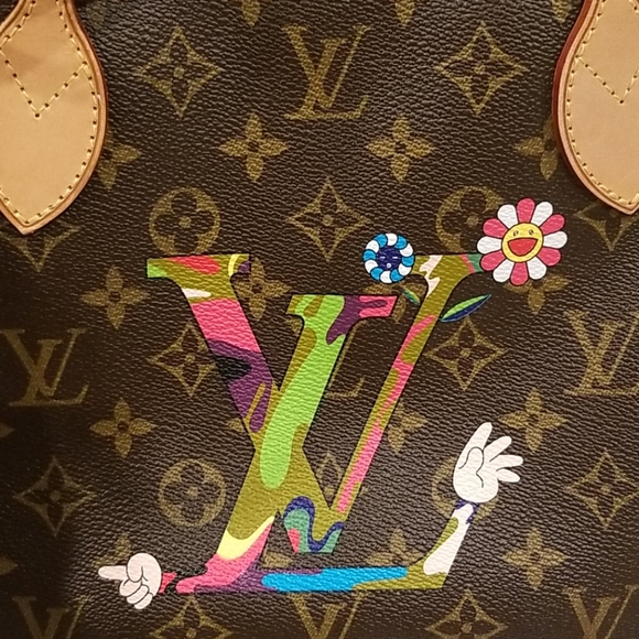 ๐HOST PICK๐ Louis Vuitton Takashi Murakami Neverfull - Picture 6 of 16